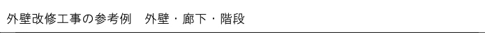 外壁・廊下・階段
