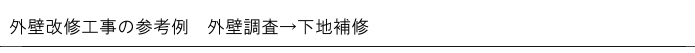 外壁調査→下地補修